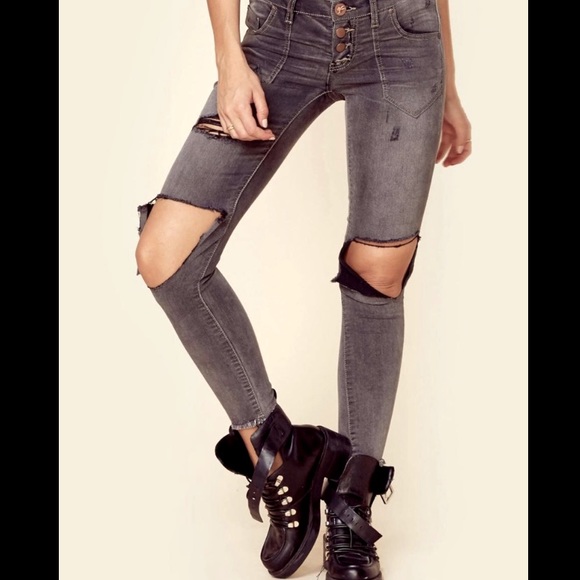 One Teaspoon Le Duke Freebirds Jeans Size 22 - Picture 2 of 5